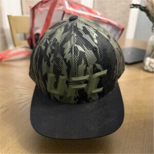 UFC Camouflage Snapback Hat Mixed Martial Arts Fan Apparel One Size Green Black